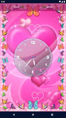 Pink Hearts Live Wallpaper android App screenshot 3